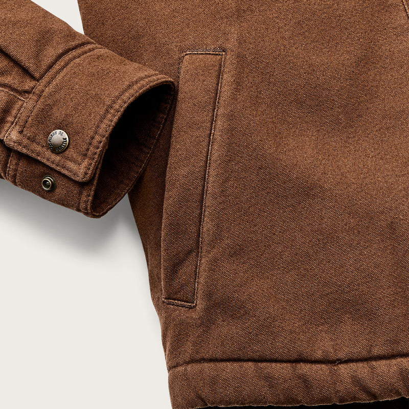 Fleece-lined jac-shirt by Filson | Brown (Brown)