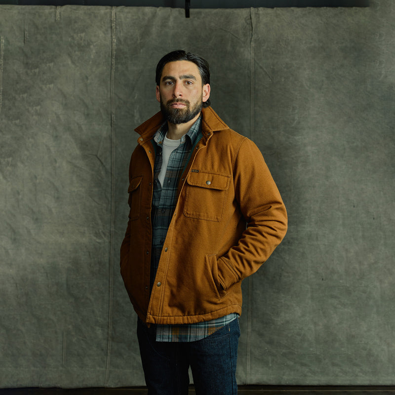 Fleece-lined jac-shirt by Filson | Brown (Brown)