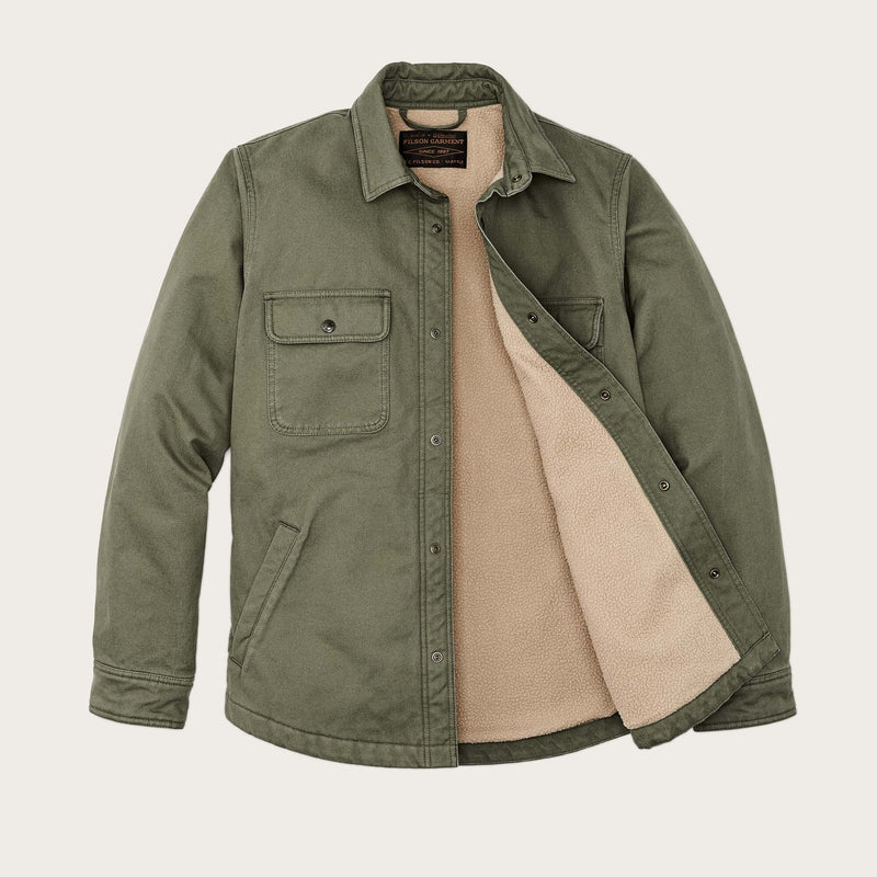 Fleece-lined jac-shirt von Filson | Service green (Green)