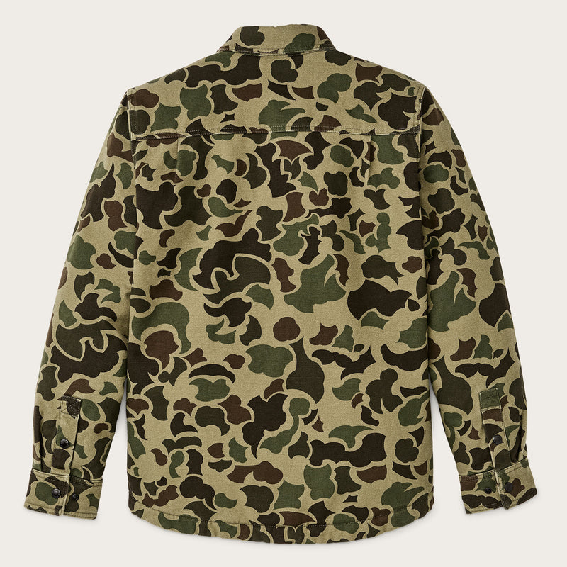 Jac-shirt foderata in pile di Filson | Tundra shrub camo (Green)