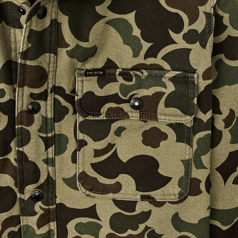 Jac-shirt foderata in pile di Filson | Tundra shrub camo (Green)