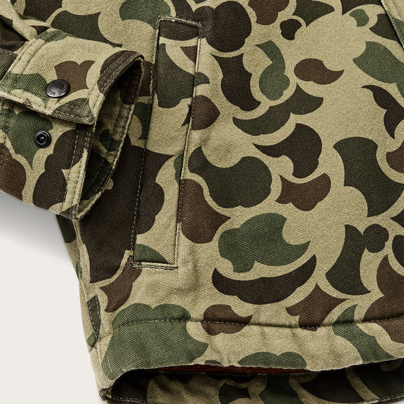 Jac-shirt foderata in pile di Filson | Tundra shrub camo (Green)