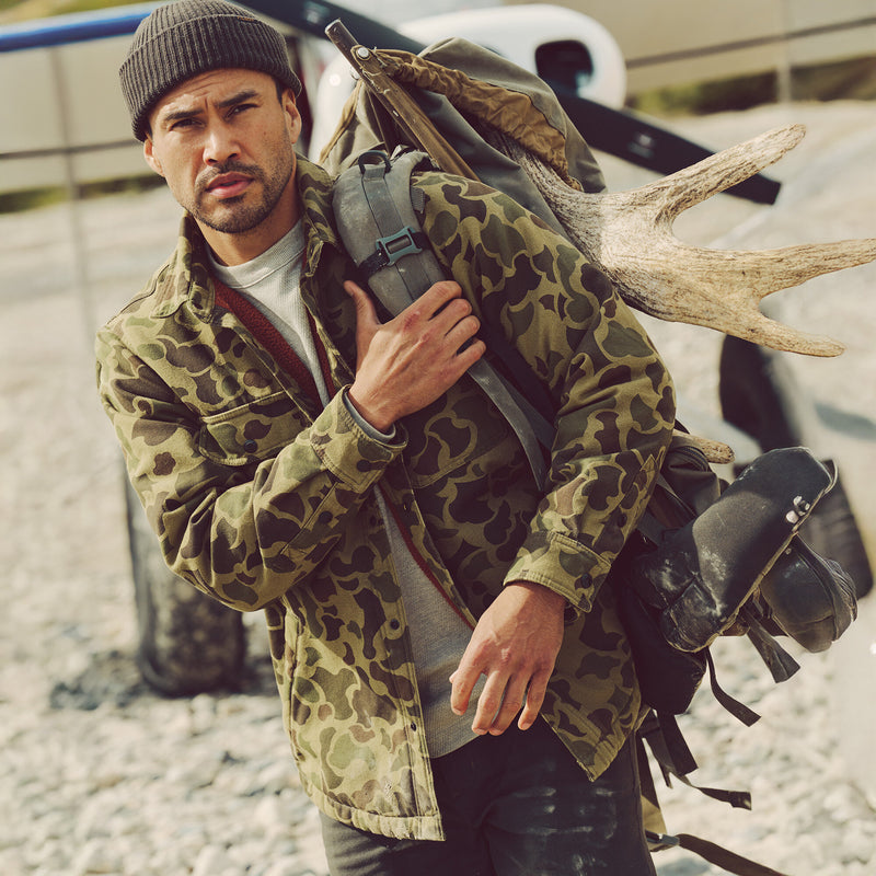 Jac-shirt foderata in pile di Filson | Tundra shrub camo (Green)