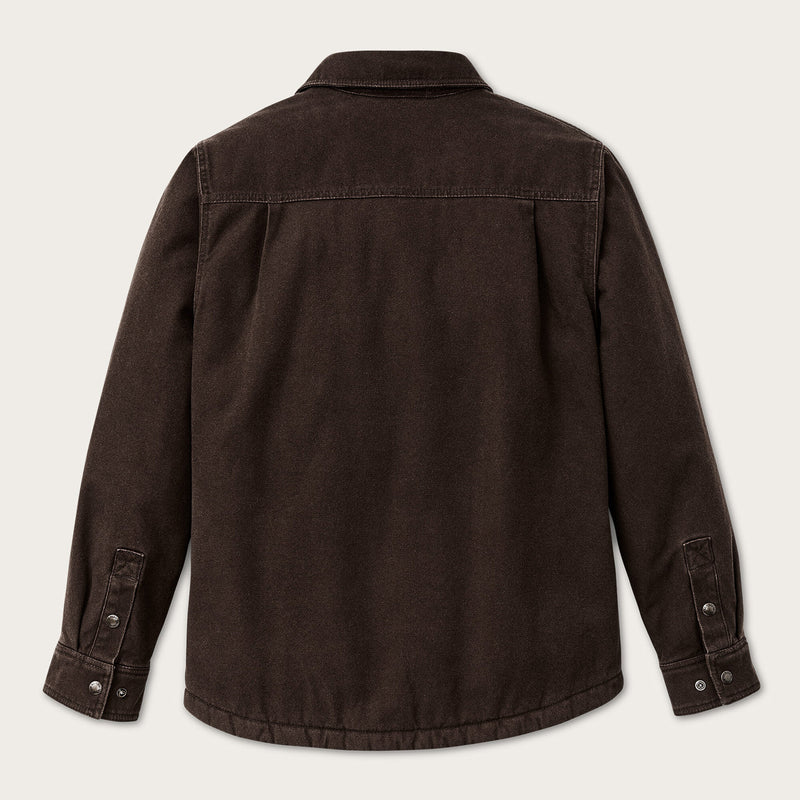 Fleece-lined jac-shirt by Filson | Dark brown (Brown)