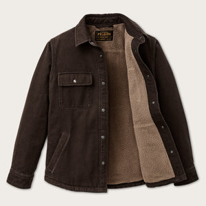 Fleece-lined jac-shirt by Filson | Dark brown (Brown)