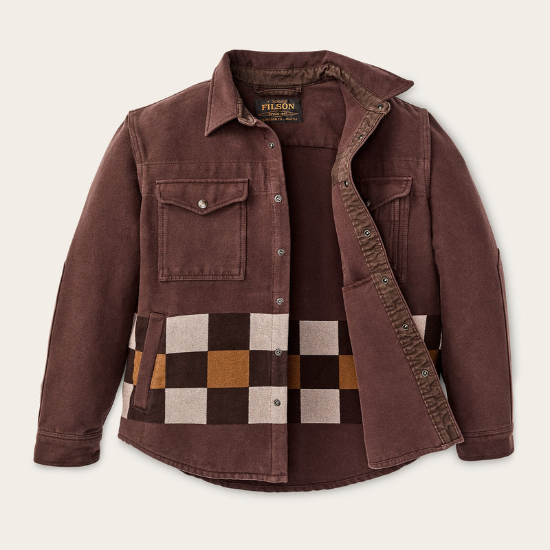 Beartooth jac-shirt von Filson | Mahogany geo stripe (Brown)