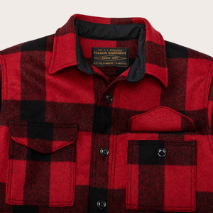 Mackinaw wool jac-shirt von Filson | Red / black plaid (Red)