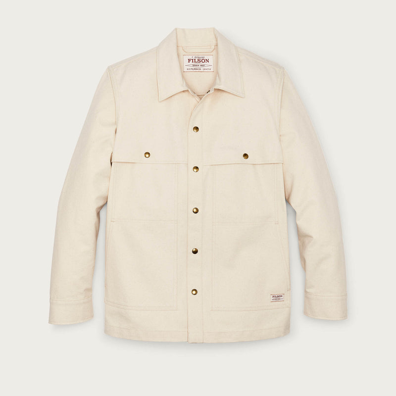 Dry tin cloth forester jac-shirt di Filson | Natural seed (Beige)