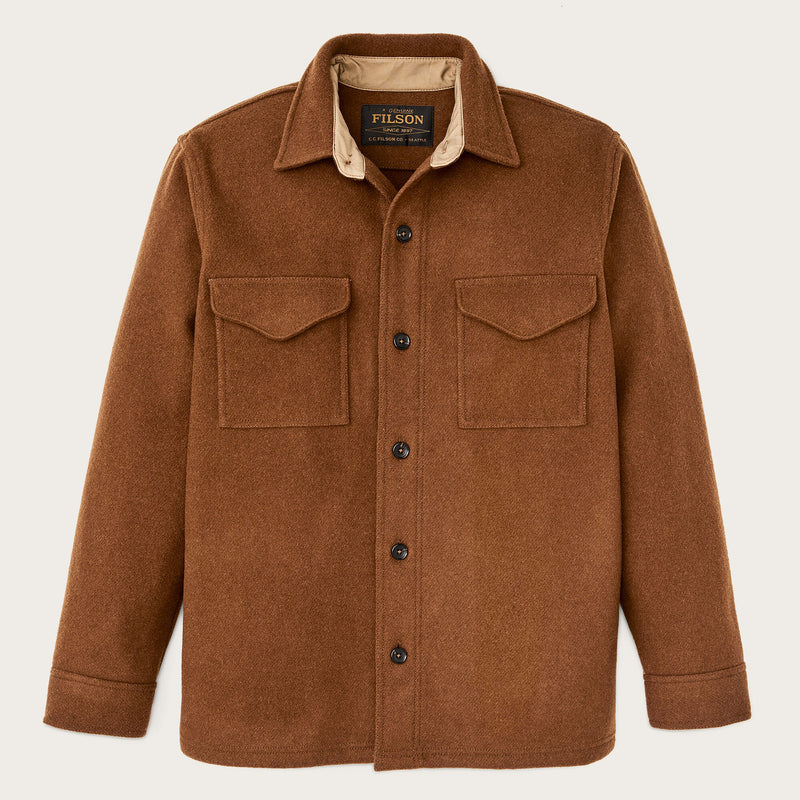 Mackinaw wool jac-shirt by Filson | Chessie tan (Brown)