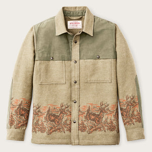 Colchuck forester jac-shirt von Filson | Sage heather / print (Beige)