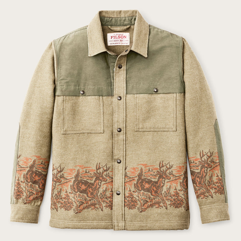 Colchuck forester jac-shirt von Filson | Sage heather / print (Beige)