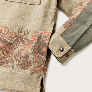 Colchuck forester jac-shirt von Filson | Sage heather / print (Beige)