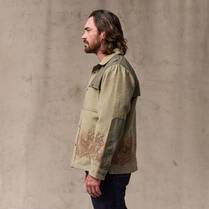 Colchuck forester jac-shirt von Filson | Sage heather / print (Beige)