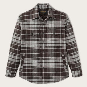 Insulated flannel jac-shirt by Filson | Brown / gray plaid (Gray)