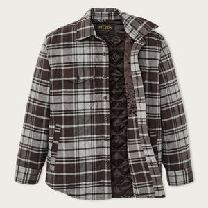 Insulated flannel jac-shirt by Filson | Brown / gray plaid (Gray)