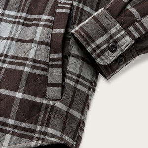 Insulated flannel jac-shirt by Filson | Brown / gray plaid (Gray)
