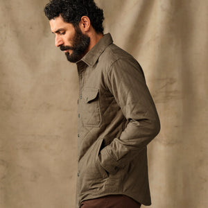 Insulated flannel jac-shirt by Filson | Field olive (Green)