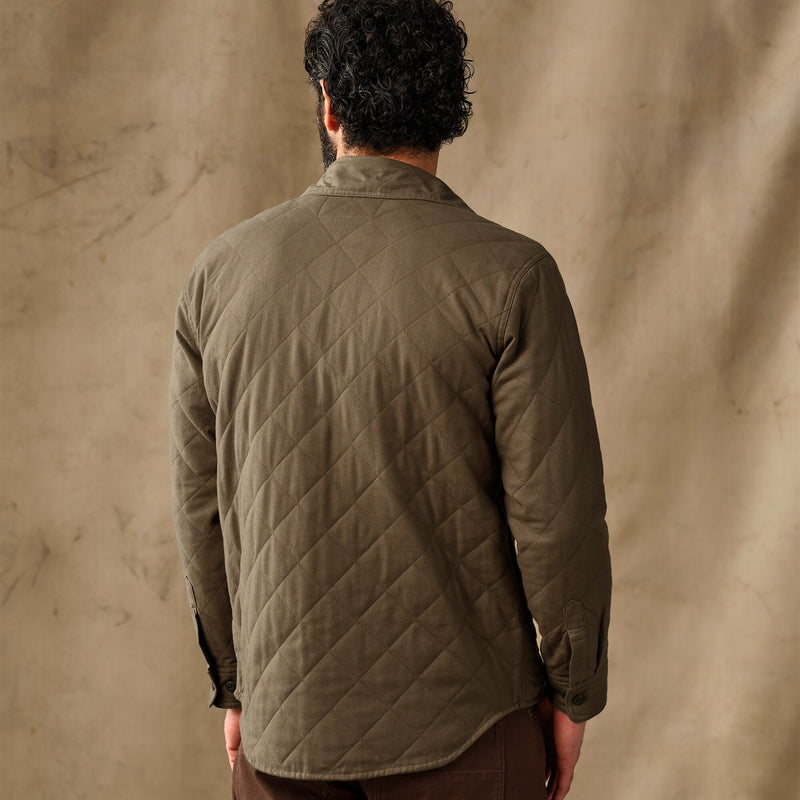 Insulated flannel jac-shirt by Filson | Field olive (Green)