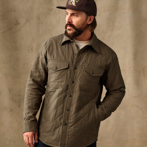 Insulated flannel jac-shirt by Filson | Field olive (Green)