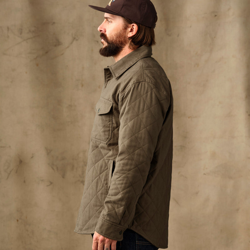 Insulated flannel jac-shirt by Filson | Field olive (Green)