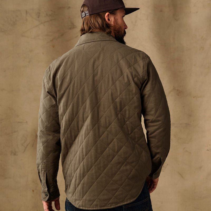 Insulated flannel jac-shirt by Filson | Field olive (Green)