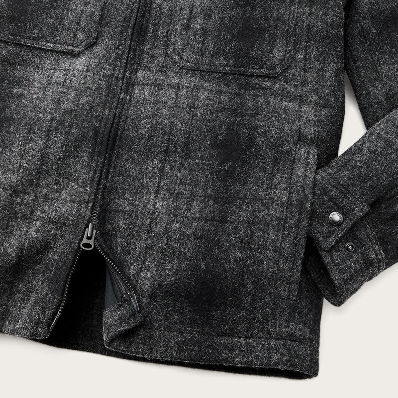Forester wool jacket von Filson | Dk heather gray/black plaid (Gray)