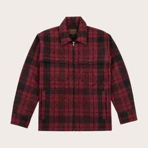 Forester wool jacket von Filson | Burgundy/black plaid (Red)