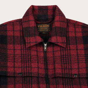 Forester wool jacket von Filson | Burgundy/black plaid (Red)