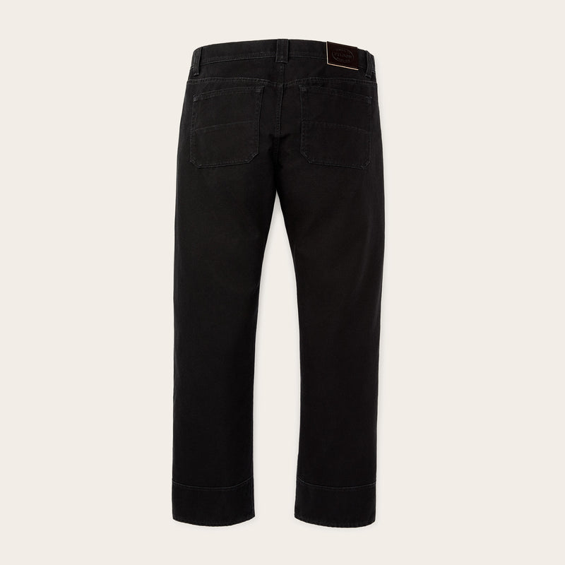 Dry tin cloth 5-pocket pants by Filson | Black (Black)