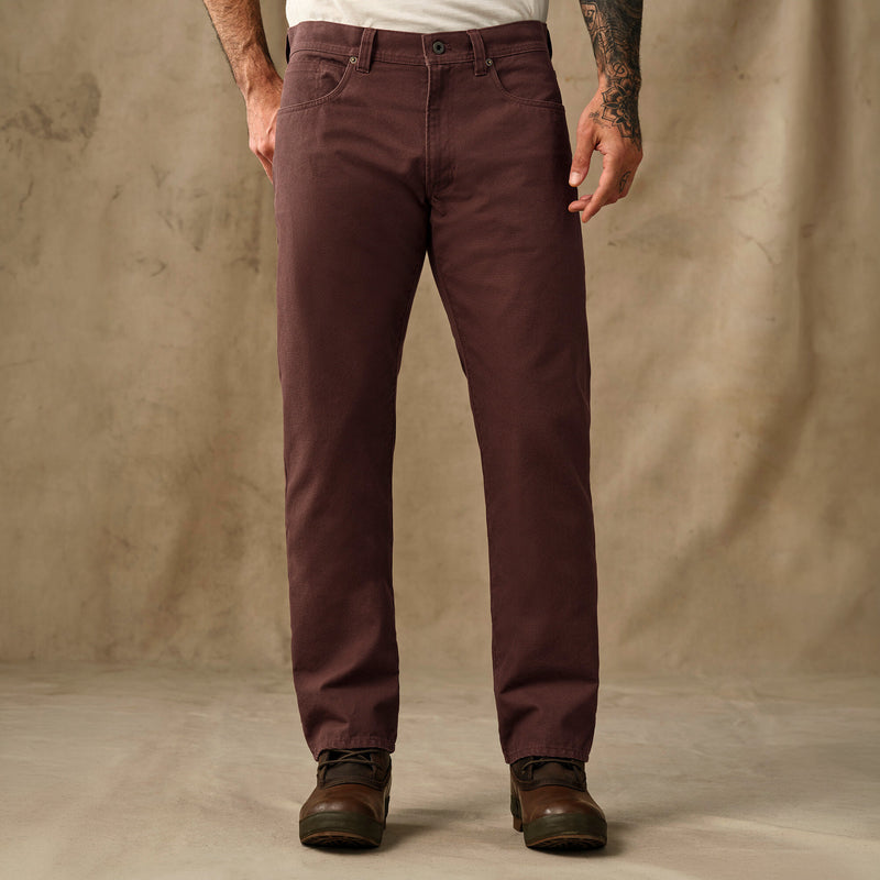 Dry tin cloth 5-pocket pants by Filson | Seal brown (Brown)