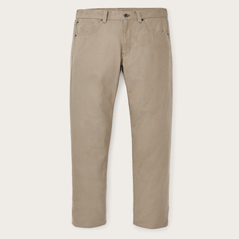 Dry tin cloth 5-pocket pants by Filson | Khaki (Beige)