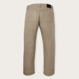 Dry tin cloth 5-pocket pants by Filson | Khaki (Beige)