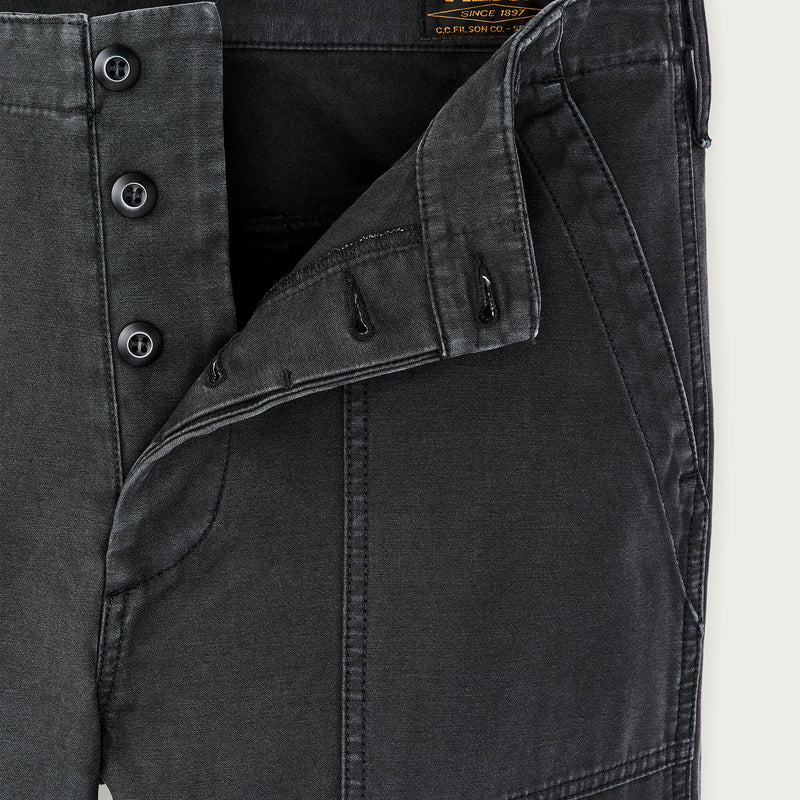 Field supply pants by Filson | Washed faded black (Black)