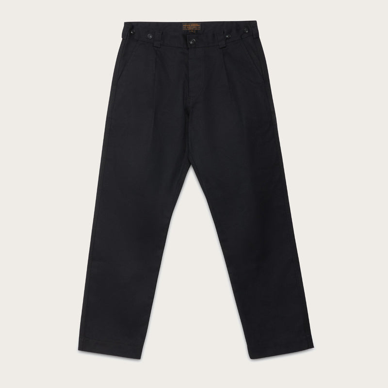 Plissierte arbeits-chinohose von Filson | Black (Black)