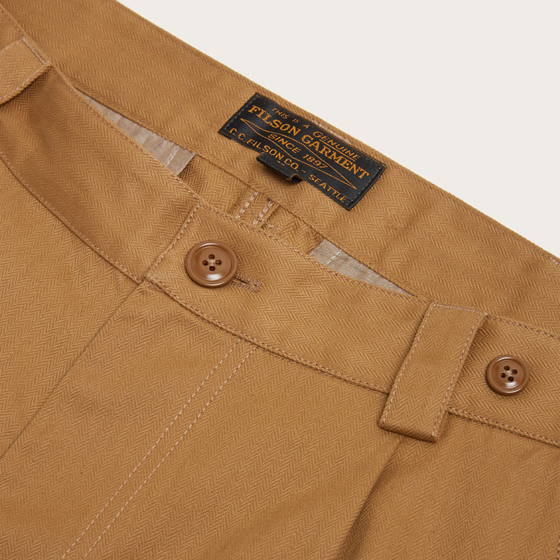 Plissierte arbeits-chinohose von Filson | Tan (Beige)