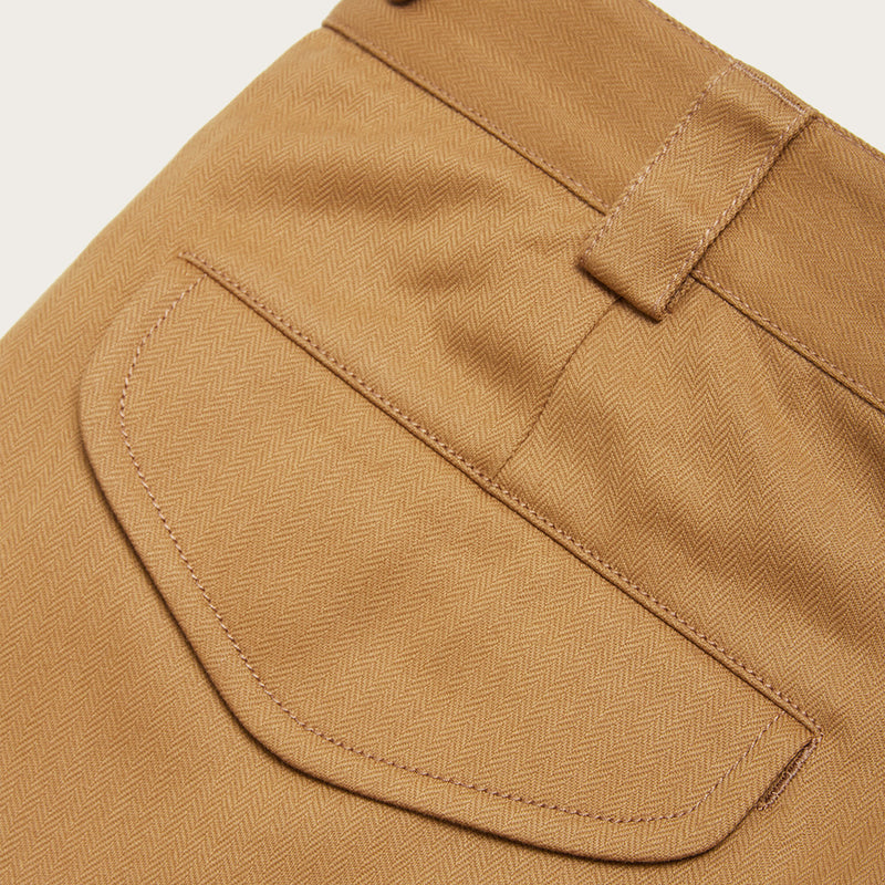 Plissierte arbeits-chinohose von Filson | Tan (Beige)