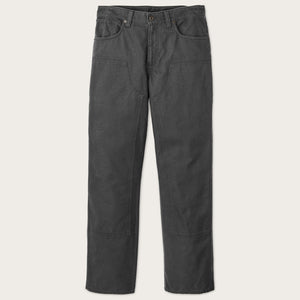 Dry tin cloth double front pants von Filson | Raven (Black)