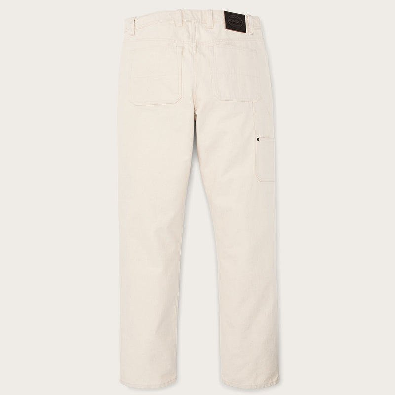 Dry tin cloth double front pants von Filson | Natural seed (White)