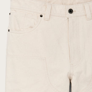 Dry tin cloth double front pants von Filson | Natural seed (White)