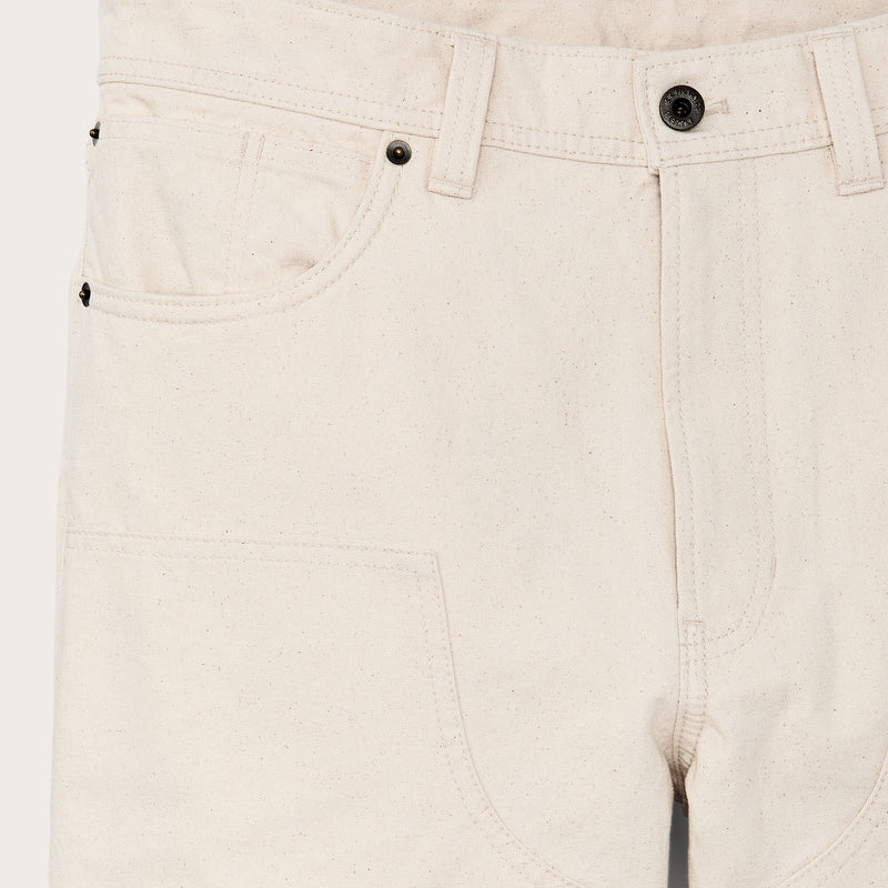 Dry tin cloth double front pants von Filson | Natural seed (White)