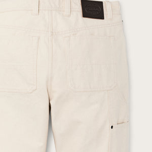 Dry tin cloth double front pants von Filson | Natural seed (White)