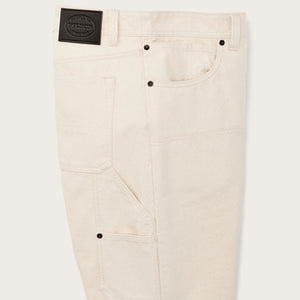 Dry tin cloth double front pants von Filson | Natural seed (White)