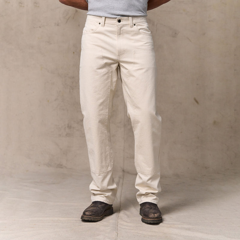 Dry tin cloth double front pants von Filson | Natural seed (White)