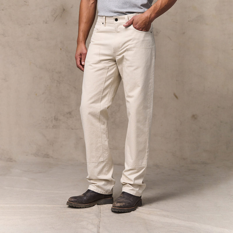 Dry tin cloth double front pants von Filson | Natural seed (White)