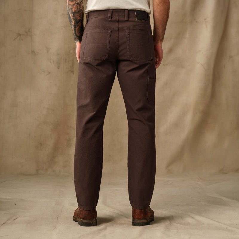 Dry tin cloth double front pants by Filson | Seal brown (Brown)