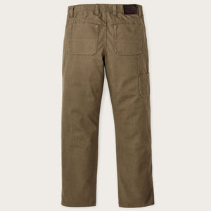 Dry tin cloth double front pants von Filson | Marsh olive (Brown)