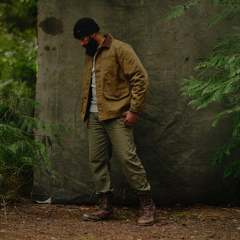 Pantaloni reversibili clarkston di Filson | Surplus green (Green)