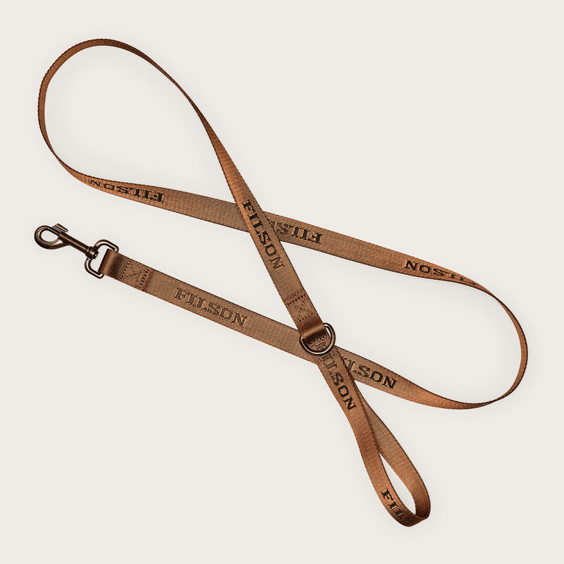6ft nylon dog leash by Filson | Whiskey (Orange)