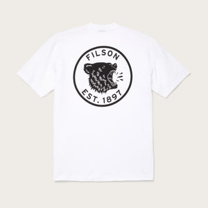 Pioneer graphic t-shirt von Filson | Bright white growl (White)