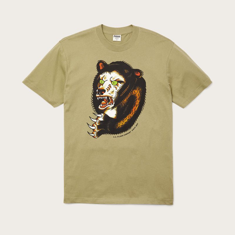 Ranger graphic t-shirt by Filson | Dark burlap bear (Brown)